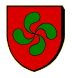 Blason : Croix basque (exemple)